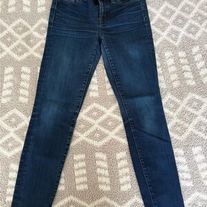 J. Crew Blue Toothpick Skinny Jeans Classic Denim